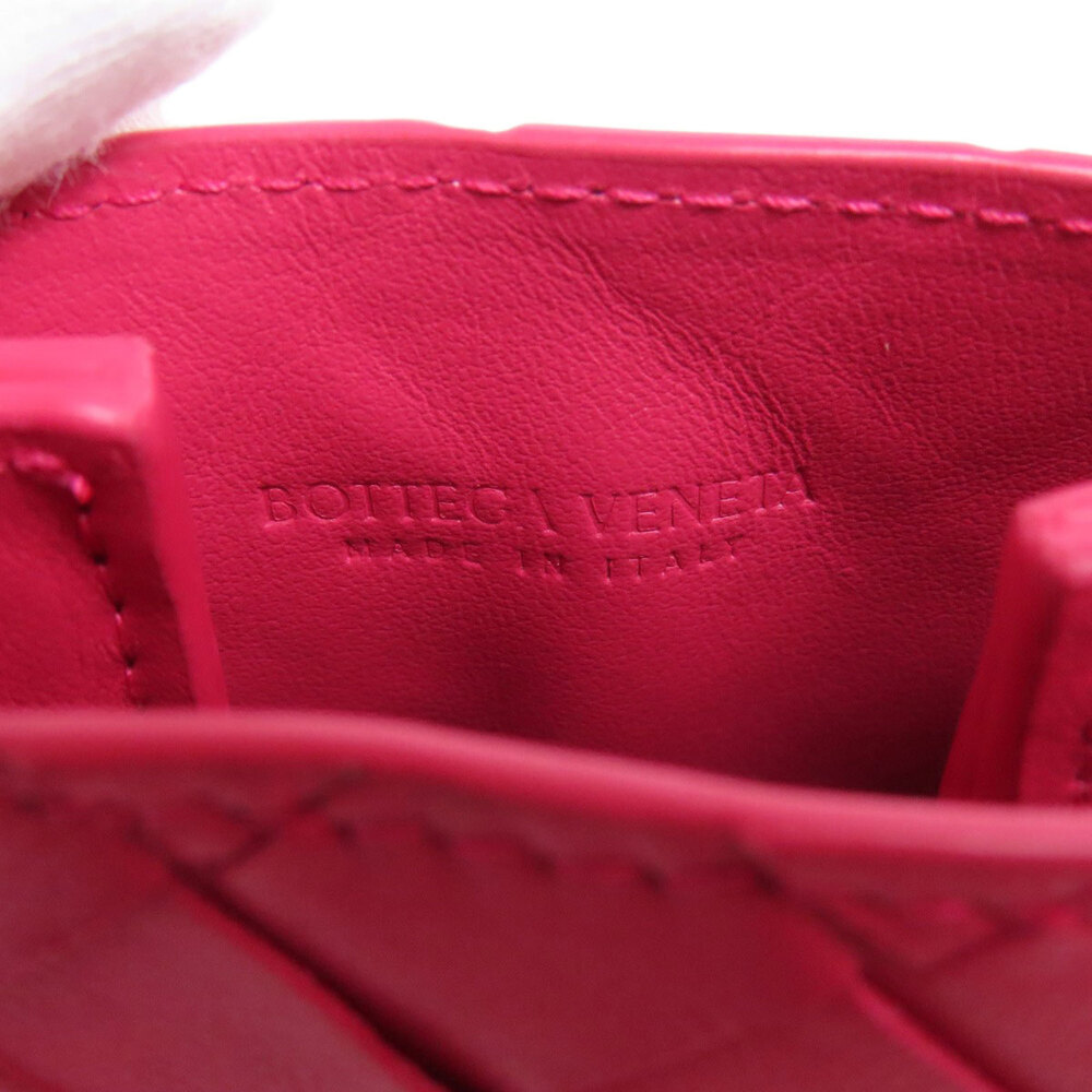 BOTTEGA VENETA Pink Leather Intrecciato Shoulder Bag - Picture 6 of 11